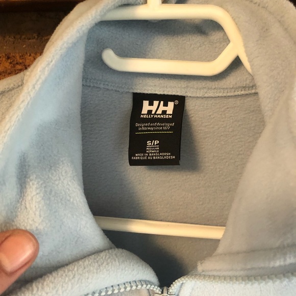 New! Helly Hansen BabyBlue Fleece Sweater - Picture 3 of 3